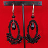 PENDIENTES LAGRIMA NEGROS