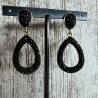 PENDIENTES STRASS NEGRO