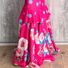 VESTIDO FLAMENCA ELÁSTICO LUNARES FUCSIA