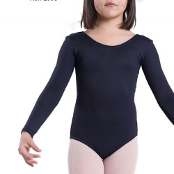 MAILLOT BALLET CLASICO HAPPY DANCE LICRA NEGRO