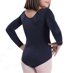 MAILLOT BALLET CLASICO HAPPY DANCE LICRA NEGRO